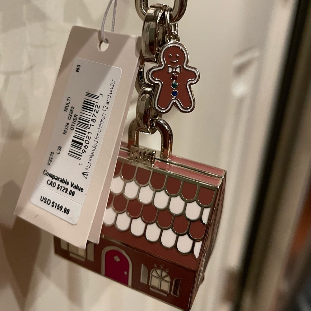 Kate Spade keyring charm